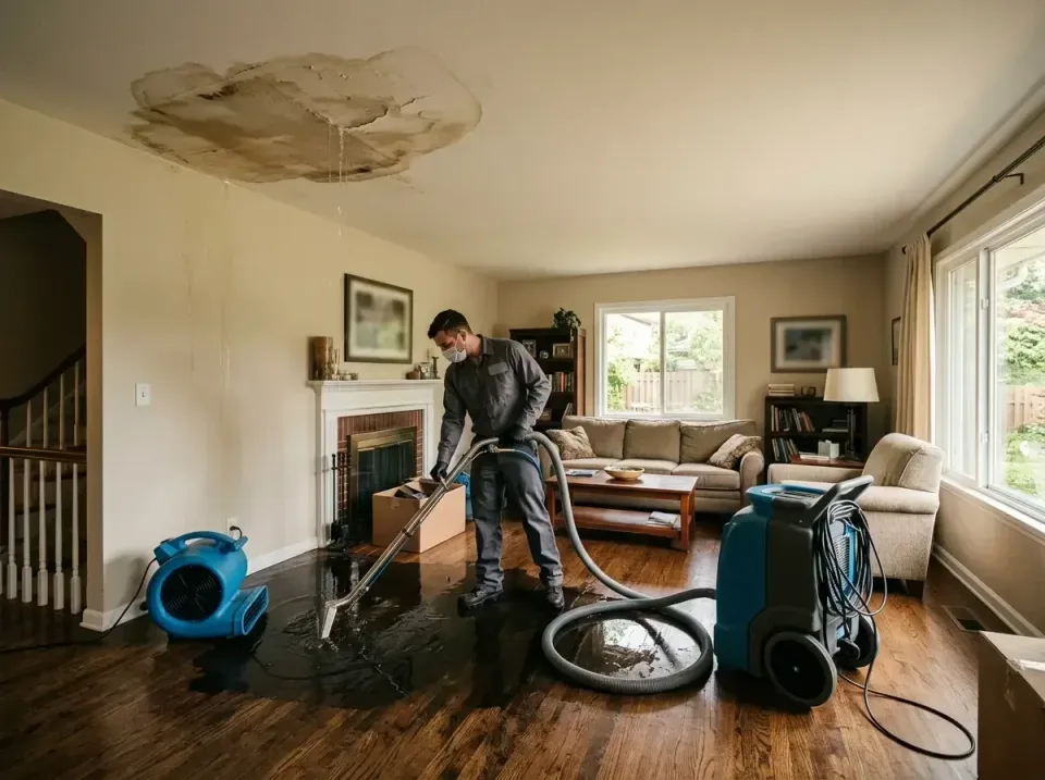 attic-pipe-burst-ceiling-drip-008 — frequently asked questions, Water Damage Restoration & Carpet Care in Marshall, WI
